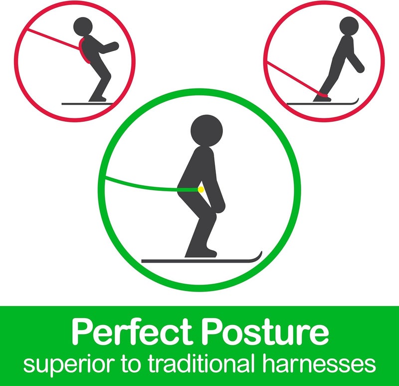 Slope Ropes Kids Ski Trainer to Teach Kids to Downhill Ski Safely with Proper Posture, Simple Harness Free Design, Fun for Parents and Kids - Image 4